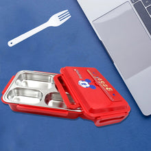 Cartoon Printed 4 Compartment Insulated Lunch Box Stainless Steel |Tiffin Box for Boys, Girls, School & Office Men for Microwave  Freezer Safe Adult Children Food Container (1 Pc) the24kgal