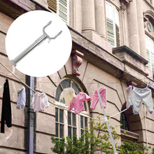 Stainless Steel Telescopic Pole Clothes Hooks Hanger (1 Pc / 155 cm) the24kgal