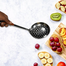 Kitchen Stainless Steel Best Skimmer Slotted Spoon-Cooking Utensils with Heat Resistant Plastic Handle the24kgal