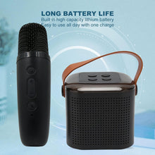 Wireless Speaker Microphone Set, RGB Light Support Memory Card PortableKaraoke Machine Perfect  for Travel TV the24kgal