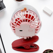 Portable Clip-on Fan, Battery Operated, With Light & Spray, Small Yet Powerful USB Table Fan, 3-Speed Quiet Rechargeable Mini Desk Fan, 360° Rotation, Personal Cooling Fan for Home, Office, Camping the24kgal