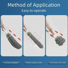 Squeeze Twist Mop Self Wringing Mop, Stainless Steel Handle (1 Pc) the24kgal