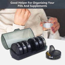 Weekly Pill Organizer 2 Times a Day Travel 7 Day Pill Box Twice a Day Daily Medicine Pill Case with Large Compartments the24kgal
