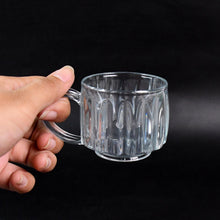 Unbreakable Transparent Plastic Tea Cups (Set of 6 Pc) the24kgal