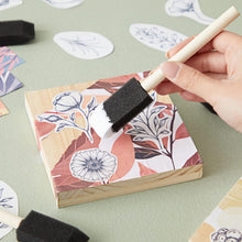 Multipurpose Sponge Brushes for Painting with Wooden Handles (6 Pcs Set) the24kgal