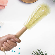 13 inch Bottle Brush, Bristle Brush with  Wood Handle, Washing Brush with Wooden Handle, Kitchen Cleaning Tool, Brushes for Dish, Tumbler, Teapot, Cup, Pan the24kgal
