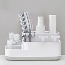 Plastic Multipurpose 5 Compartment Bathroom Desk Organizer Holder (1 Pc) the24kgal