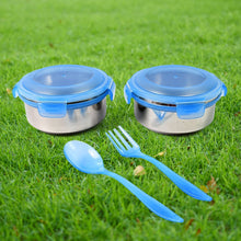 Bite Lunch Box, with Insulated Fabric Lunch Bag & Plastic Spoon, Fork the24kgal