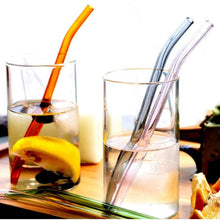 Reusable Glass Straws Clear Glass Drinking Straw (5 pcs Set) the24kgal