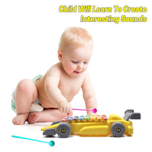 Musical Car Piano Xylophone Toy, Plastic Car Xylophone (1 Set) the24kgal