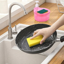 2-in-1 Double Layer Liquid Soap Dispenser with Pump & Sponge – Practical Kitchen & Hotel Sink Soap Pump Bottle (Rectangle) the24kgal