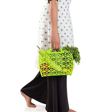 Plastic Foldable Basket Bag || Fruit & Vegetable Storage Basket (3 Pcs Set / Multicolor) the24kgal