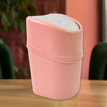 Mini Trash Can, Dustbin Plastic Garbage Can with Lid (1 Pc) the24kgal