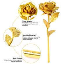 Luxury Decorative Gold Plated Artificial Golden Rose with Premium Box the24kgal