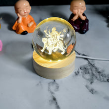 Ambaji 3D Crystal Ball lamps With Base (1 Pc) the24kgal