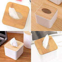 Tissue Box Desktop Stand Bamboo Tissue Cover Box Rectangular Paper Towel Holder Removable Tissue Dispenser for Bathroom Vanity Countertop Bedroom Car Holder Paper Towels Dispenser (1 Pc ) the24kgal