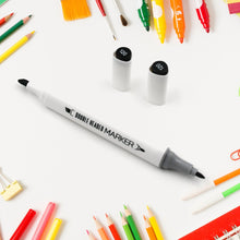 Fancy Art Markers, 24 Colors Double-ended Art Markers Alcohol Based Advanced Art Markers With Plastic Box For Painting, Coloring, Sketching And Drawing For Kids & Adult (1 Set 24 Pc) the24kgal