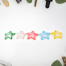 Metal Printed Star Shape Hair Clips (5 Pcs Set) the24kgal