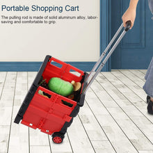 Foldable Shopping Grocery Trolley / Cart Travel Portable Food Basket (1 Pc) the24kgal