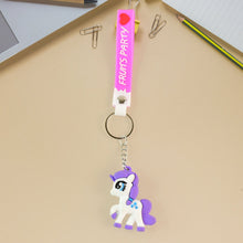 Cute Cartoon Unicorn Keychain with Silicone Strap (1 Pc / Mix design) the24kgal