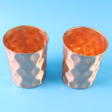 Diamond Cut Copper Water Bottle 2 Glasses with Gift Box (3 Pcs Set) the24kgal