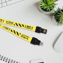 2 in 1 Lanyard Strap USB Charging Cable (1 Pc) the24kgal