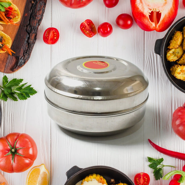 Multi-Purpose Stainless Steel Round Shape Tiffin Box the24kgal