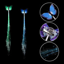 LED Butterfly Hair Braid Clip (Mix Color, 1 Pc) the24kgal