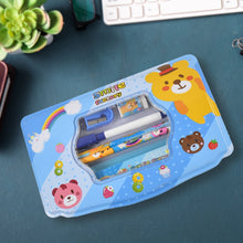 Cartoon Metal Compass Box for Kids with Stationery (6 Pc Set) the24kgal
