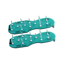 Lawn Aerator Sandals, Garden Grass Aerator Spiked Sandals Green Studded Shoes for Yard Patio Garden Excavation the24kgal