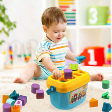 Baby First Block Set for Kids Non-Toxic Abcd Geometric Shape Sorting & Stacking Toy (1 Set) the24kgal