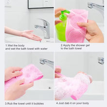 Powerful Rubbing Back,Artifacts Long Back Skin Soft Body Cleaning Scrubber the24kgal