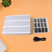 Black Mini A6 Magnetic Cinematic Light Box with 82 Characters and 10 Emojis  (1 Set) the24kgal