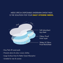 Underarms Sweat Pads Disposable Highly Absorbent Pads Cotton Anti-Allergic Anti Bacteria Anti Smell Underarm Perspiration Pad For Men And Women (Pack of 10) the24kgal