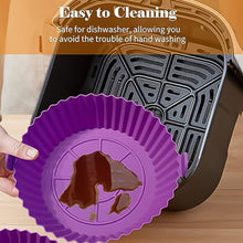 Air Fryer Reusable Silicone Pot with Handles (6 Pc set) the24kgal