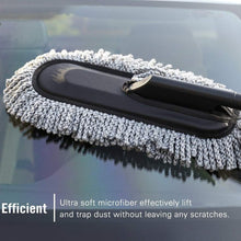 Car Duster, Long Retractable / Soft / Non-Slip / Handle Multipurpose Microfiber Wash Brush Vehicle Interior and Exterior Cleaning Kit with for Car, Boats or Home the24kgal