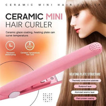 Beauty and Personal Care Professional Ceramic Plate Mini Hair Styler Straightener and Curler the24kgal
