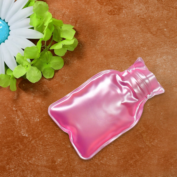 Simple Pink small Hot Water Bag with Cover for Pain Relief, Neck, Shoulder Pain and Hand, Feet Warmer, Menstrual Cramps. the24kgal