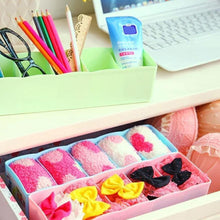 Desktop Storage Organizer Box Set - 5 Grid Compartments for Clothing, Underwear, Socks & Ties (4-Piece) the24kgal