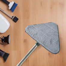 2-in-1 Extendable Triangle Mop – Retractable, 360° Rotating, Telescopic & Reusable Mop Heads (1 Pc) the24kgal