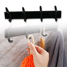 Extra Long 4-Hook Wall Coat Hanger with Eco Adhesive the24kgal