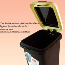 Apex Push N Pedal Plastic Dustbin 10L Capacity (1 Pc) the24kgal
