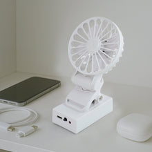 Rechargeable Mini Clip-On Desk Fan (1 Pc) the24kgal