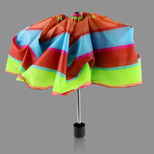 3-Fold Sun & Rain Protective Solid Foldable Umbrella, (1 Pc / Mix Design) the24kgal
