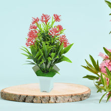 Wild Artificial Flower Plant for Home & Office Decor (1 Pc, Cute Pot) the24kgal