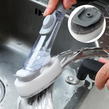 Home & Kitchen Cleaning Brushes, Scrubber, Soap Dispenser Scrub Brush for Pans Pots and Bathtub Sink (2 In 1) the24kgal