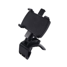 Car Phone Holder Clip Mount 360 Degree Rotation Dashboard Rear View Mirror Sun Visor Smartphone HUD Navigation Fold Stand Plastic Black Compatible For All Smart Phones the24kgal