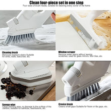 4 in 1 Scrub Brushes for Cleaning 4 Types of Brush Head Replacements (1 Set) the24kgal