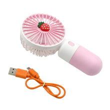 Portable Small Electric Fan Handheld, Rechargeable Mini Student Handheld Dormitory Class Personal Fan the24kgal