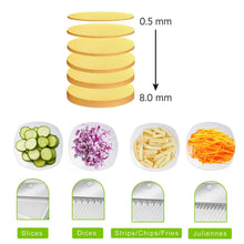 MULTI FUNCTIONAL TIME SAVING ADJUSTABLE HAND PRESS VEGETABLES CHOPPER the24kgal